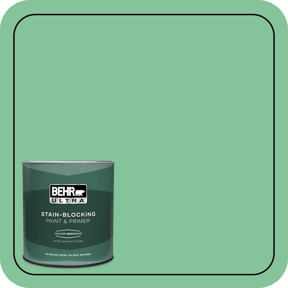 1 qt. #P410-4 Willow Hedge Extra Durable Semi-Gloss Enamel Interior Paint & Primer price history on PriceWatchPro