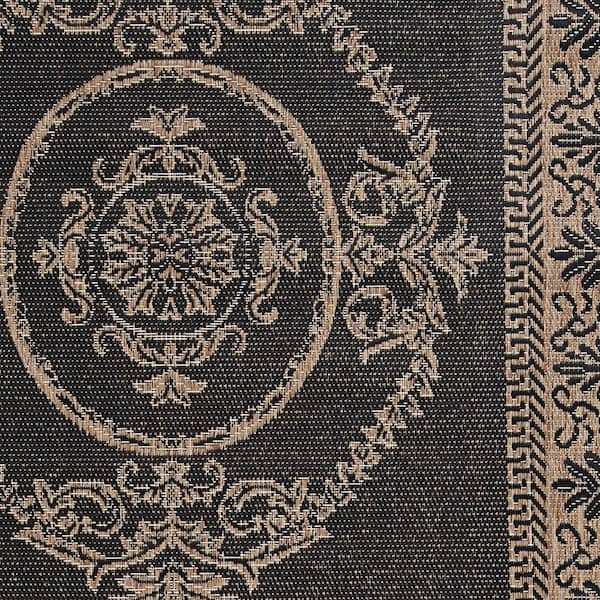 Antique Medallion Indoor Outdoor Rug Runner