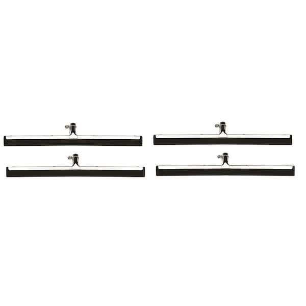 Alpine Industries 22 in. Dual Moss Rubber Floor Squeegee Without Handle (4-Pack)