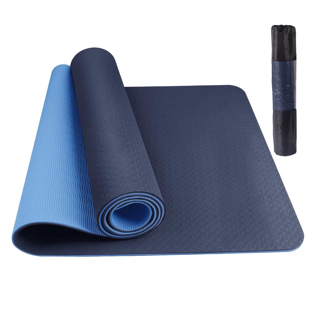 Women's Home Non-Slip Tpe Fitness Mat Posture Line Yoga Mat Floor Mat