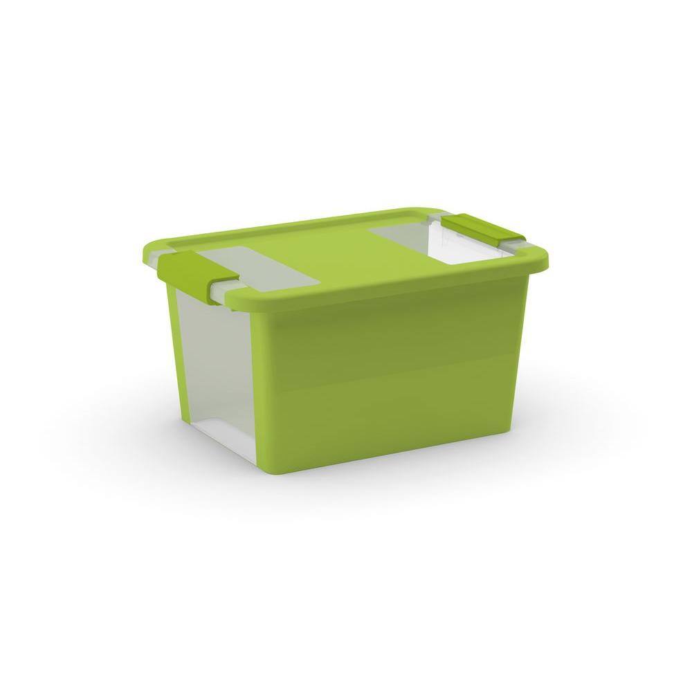 11.9 Qt. Latching Storage Bin in Green FG008452254 The Home Depot