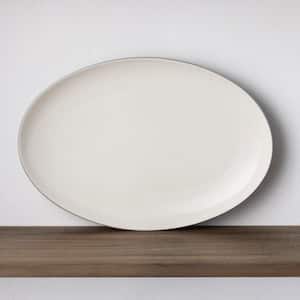 Colorwave Slate 16 in. (Gray) Stoneware Oval Platter