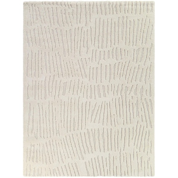 Unbranded Brodrick Cream 7 ft. 10 in. x 10 ft. Abstract Area Rug