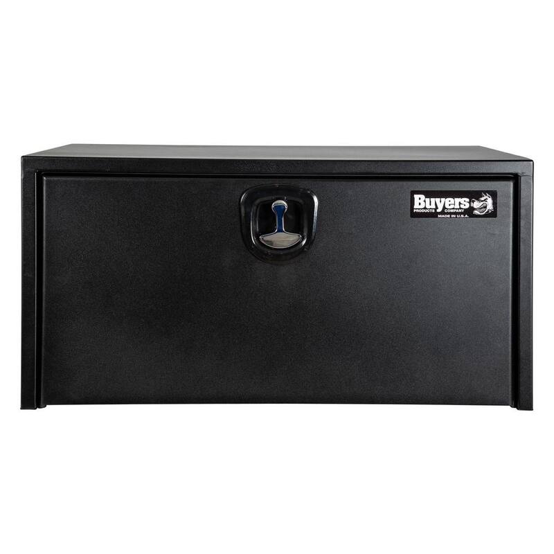 18 in. x 18 in. x 36 in. Matte Black Textured Steel Underbody Truck Tool Box