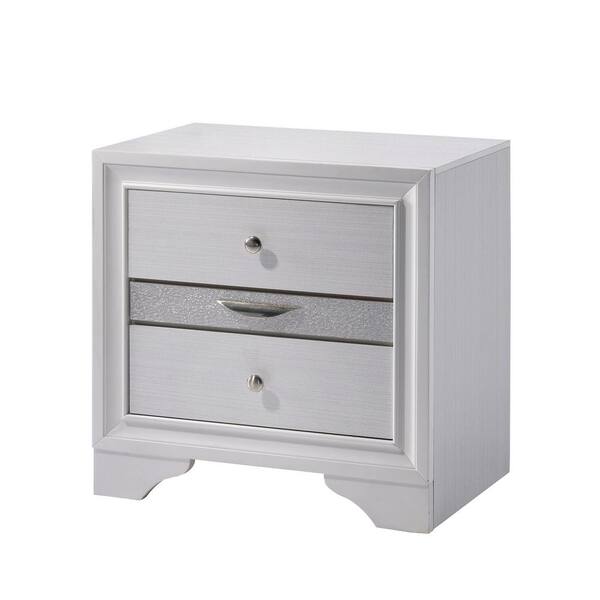 Furniture of America Ekon White 3-Drawer Nightstand IDF-7552N - The ...