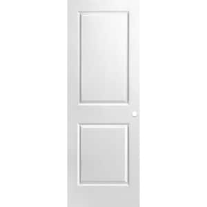 28 in. x 80 in. Primed 2-Panel Square Hollow Core Composite Interior Door Slab with Bore