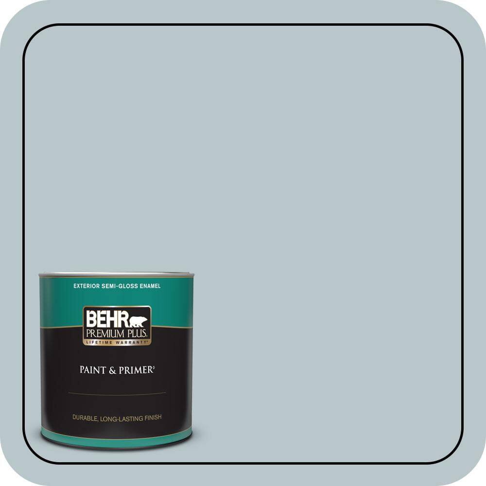1 qt. #ICC-46 Soft Denim Semi-Gloss Enamel Exterior Paint & Primer price history on PriceWatchPro