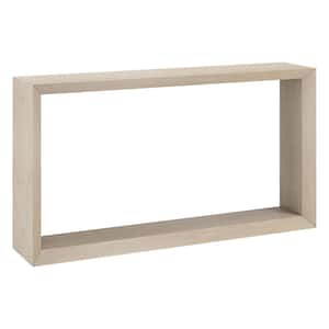 Osmond 55 in. Alder White Rectangle MDF Top Console Table