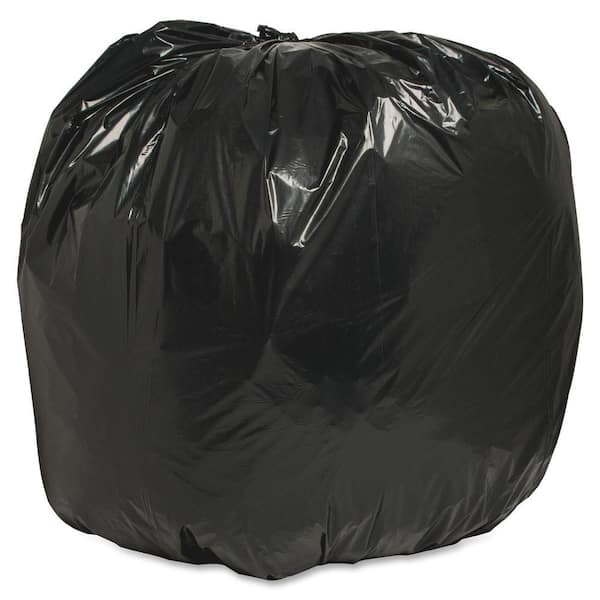 Nature Saver 56 Gal. 43 in. x 48 in. 1.25 mil Recycled Heavy-Duty Trash Liners (100/Box)
