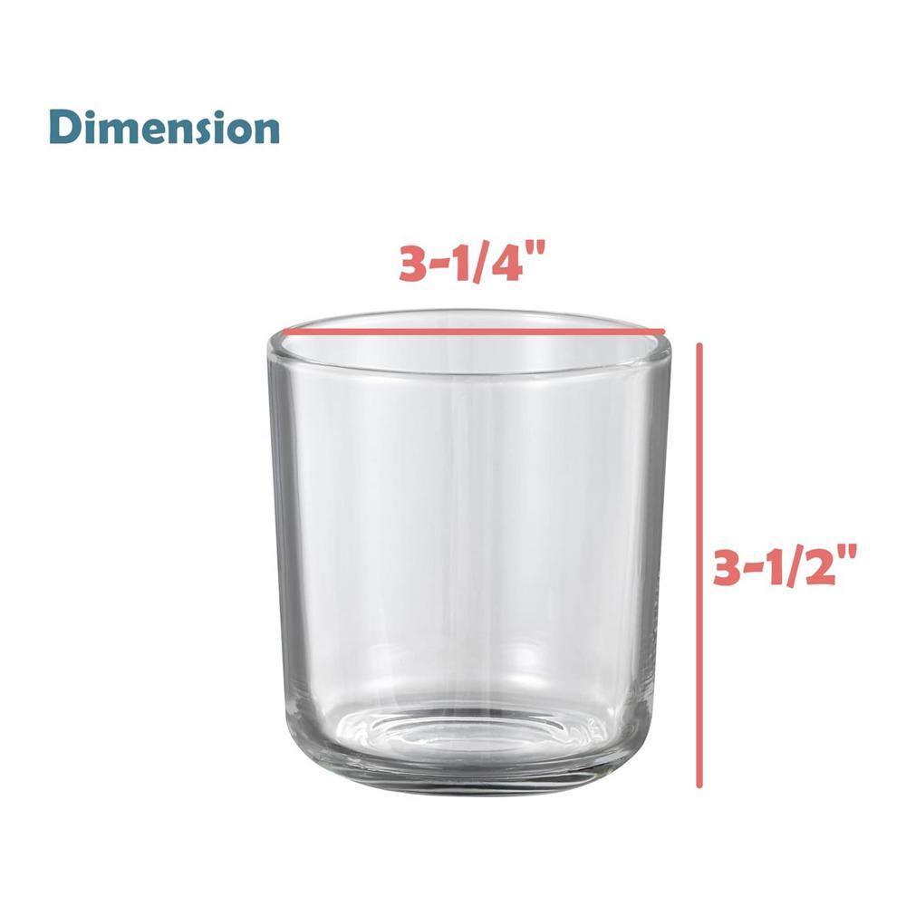 Clear Glass Votive Candle Holders Set of 8