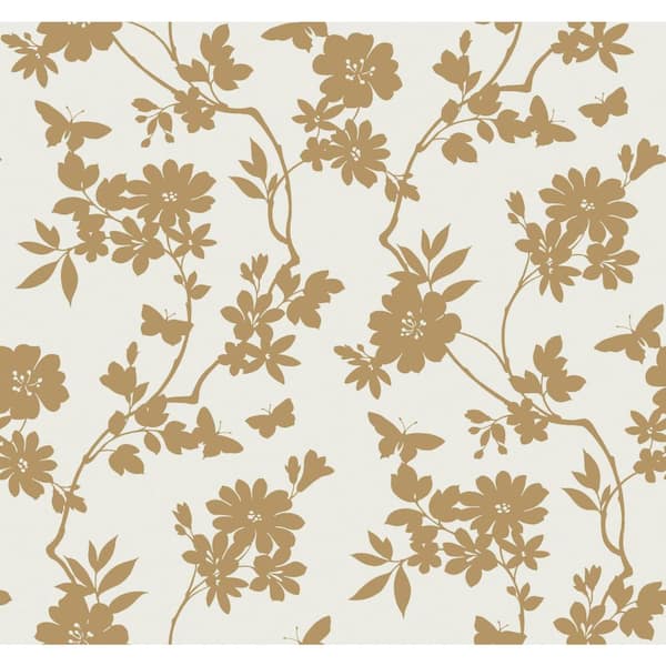 York Wallcoverings Flutter Vine Unpasted Wallpaper (Covers 60.75 sq. ft.)
