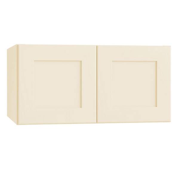 Home Decorators Collection Newport Cream Painted Plywood Shaker Assembled Wall Kitchen