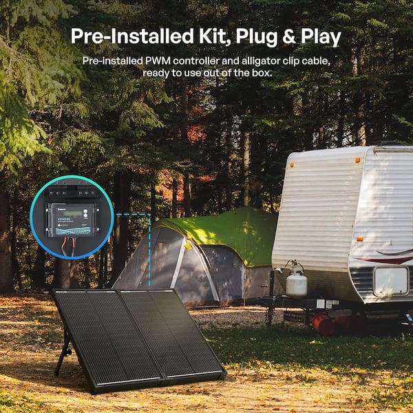 Renogy 100-Watt 12-Volt N-Type Monocrystalline Foldable Solar