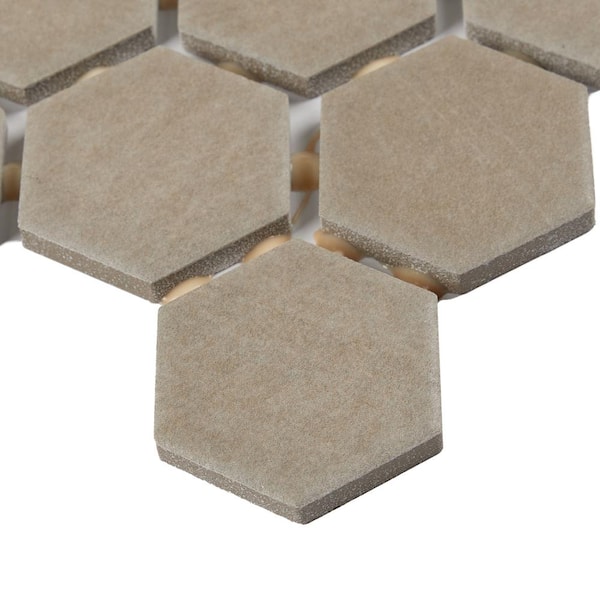 Marazzi Moroccan Concrete Taupe 11 in. x 10 in. Glazed Ceramic
