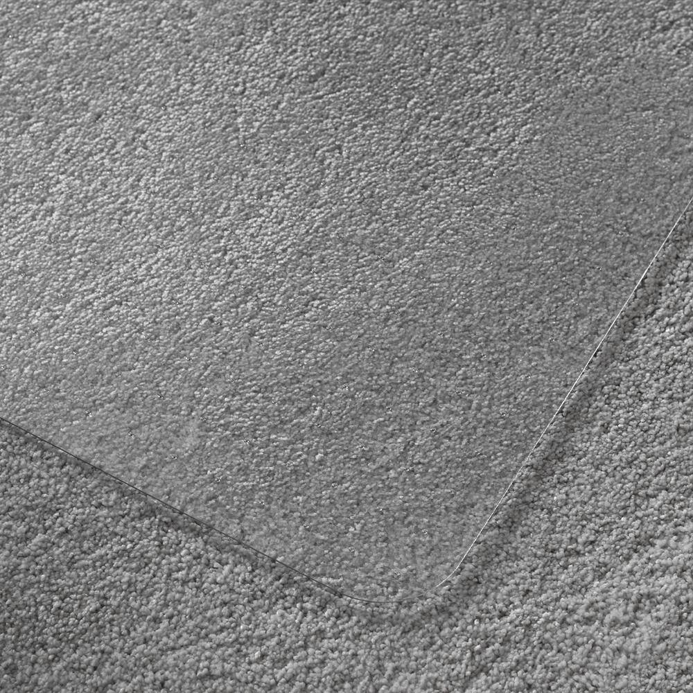 Clear Rectangular Polymer Chair Mat with Anchor Grips