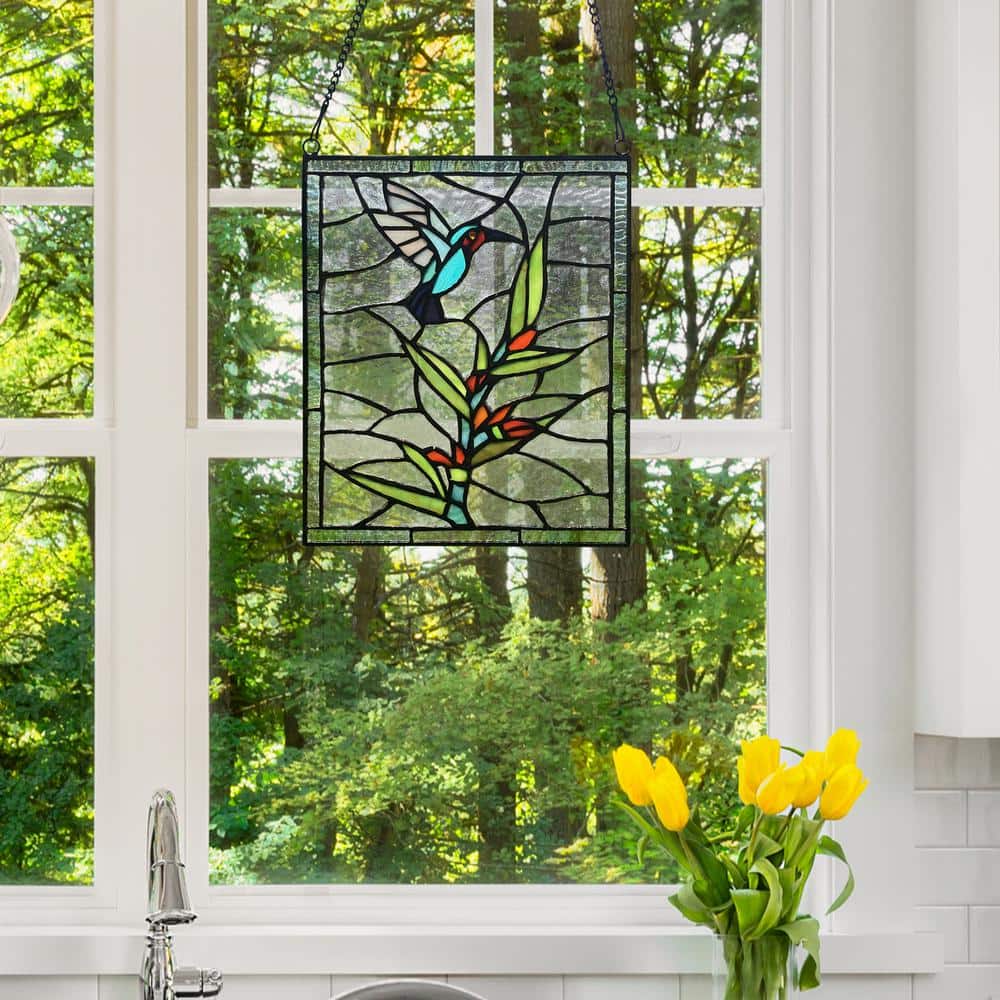 Buy Emelia Birds Stained Glass Window Panel, 9.5 Inch (Store Pickup Only)  Online With Canadian Pricing - Urban Nature Store