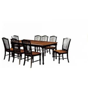 Mayville Black 9-Piece Table Set