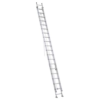 40 ft. Aluminum Extension Ladder (37 ft. Reach Height) with 300 lbs. Load Capacity Type IA Duty Rating