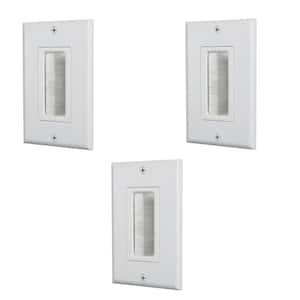 White 1-Gang 1-Decorator/Rocker/1-Duplex Wall Plate (3-Pack)