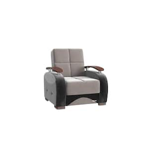 Divine Collection Convertible Armchair with Storage, Grey