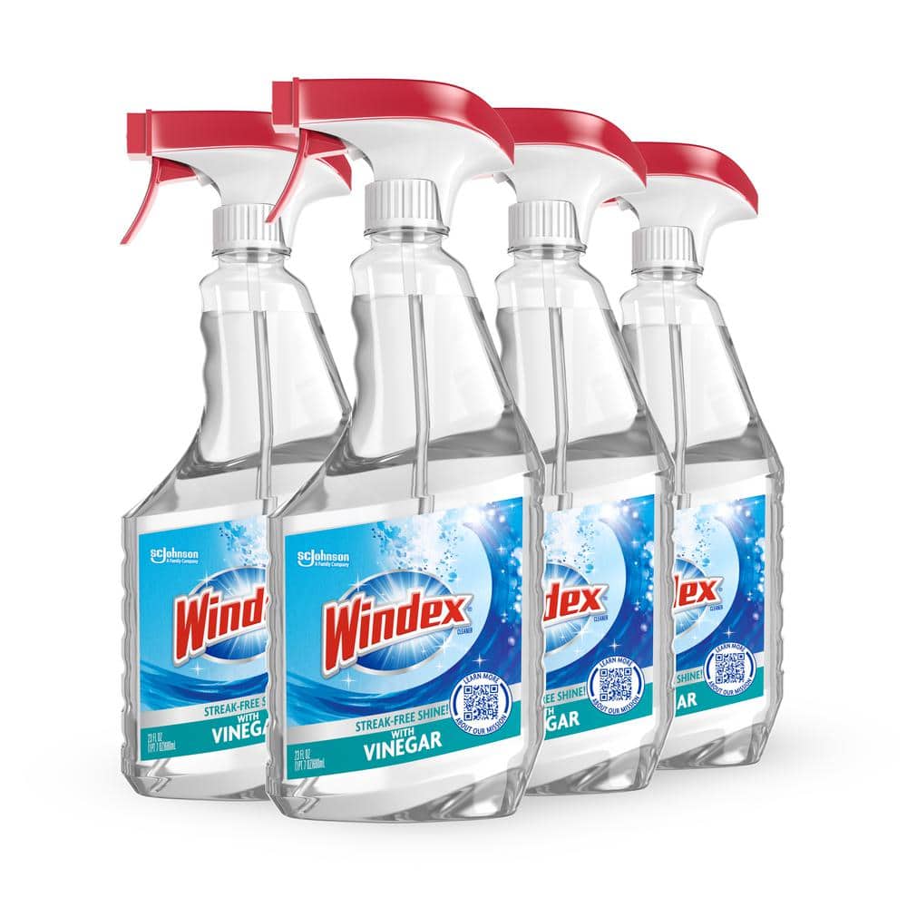 Windex 23 fl. oz. Vinegar Glass Cleaner (4-Pack) 312620 - The Home Depot