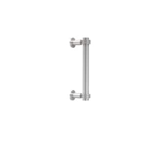 Contemporary 8 in. Back to Back Shower Door Pull with Dotted Accent in Polished Chrome