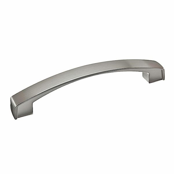 Richelieu Hardware Boisbriand Collection 5 1/16 in. (128 mm) Brushed Nickel Transitional Cabinet Arch Pull
