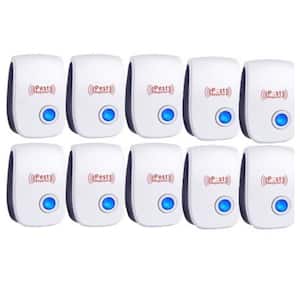 6-Watt Electronic Indoor Mouse Rats Rats Repellent with Ultrasonic Pest Reject Home Control Repeller (10-Pack)