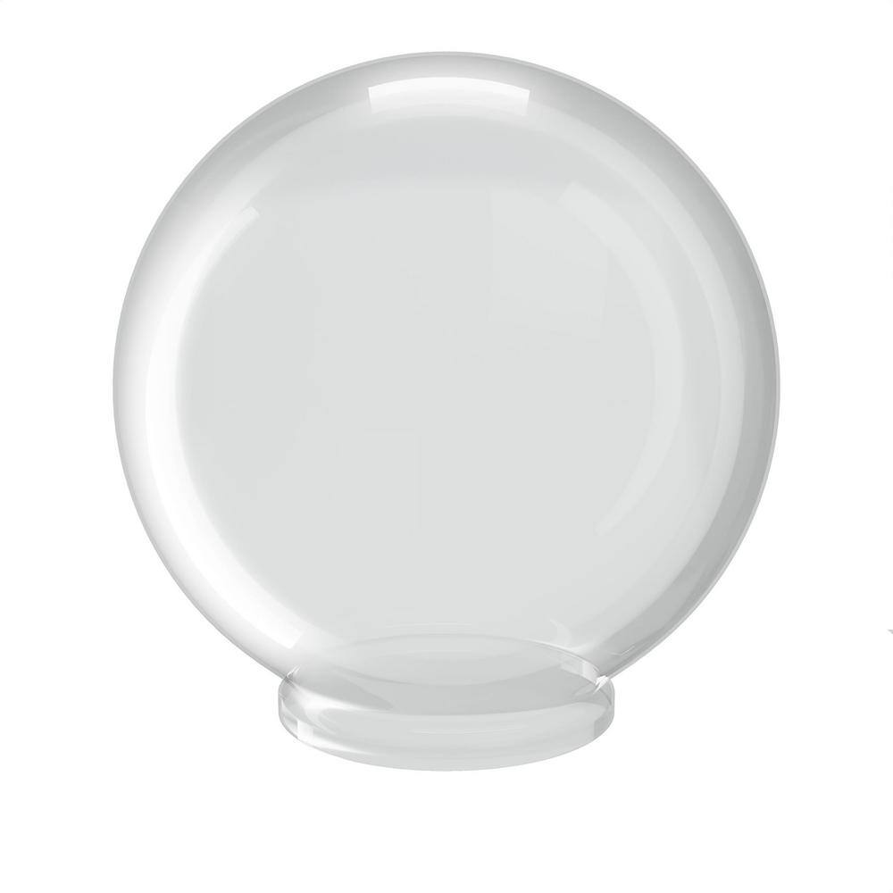 SOLUS 12 in. Dia Globe White Smooth Acrylic with 3.91 in. Outside ...