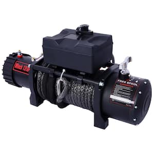 Winch-13500 lb. Load Capacity Electric Winch -12-Volt DC Power for Towing Truck Off Road, with Wireless Remote