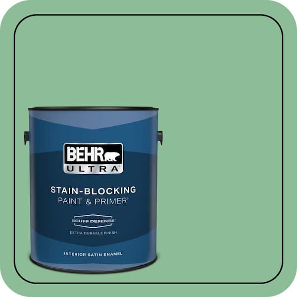 BEHR ULTRA 1 gal. #M410-4 Garden Swing Extra Durable Satin Enamel Interior Paint & Primer
