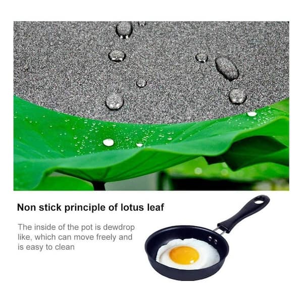 UUDULY Omelette Pans Iron Mini Nonstick Frying Pan with Handle