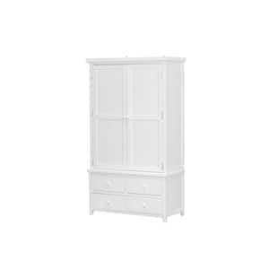 White Freestanding Large Kitchen Pantry Organizer Cabinet Cupboard with 8 Door Shelves and 3 Adjustable Shelves