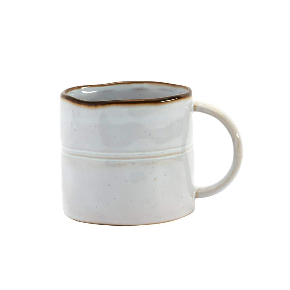 Geneva Speckled White Ceramic 16-Piece Dinnerware Set