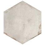 D'Anticatto Hex Bianco 11 in. x 12-5/8 in. Porcelain Floor and Wall Tile (11.22 sq. ft. / case)
