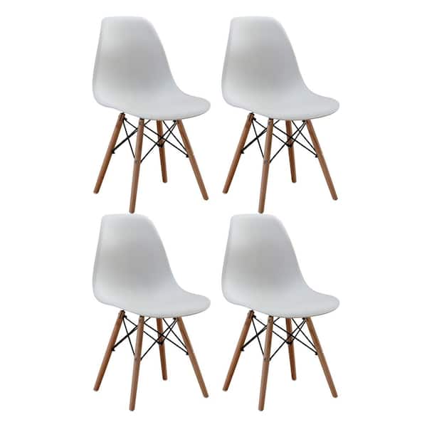 Home Beyond Nantes White DSW Dining Side Chair Set of 4