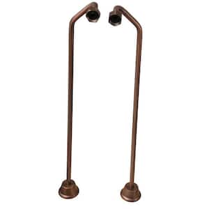1/2 in. x 0.8 ft. Brass Offset Bath Supplies in Oil Rubbed Bronze