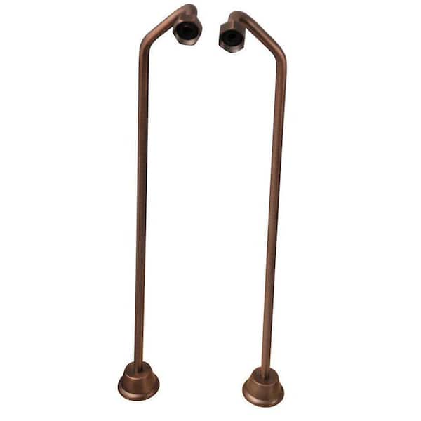 Barclay Products 1/2 in. x 0.8 ft. Brass Offset Bath Supplies in Oil Rubbed Bronze