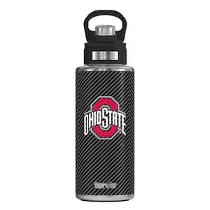 CL OHIO ST CFIBER 32 oz. Stainless Steel Wide Mouth Water Bottle Powder Coated Standard Lid