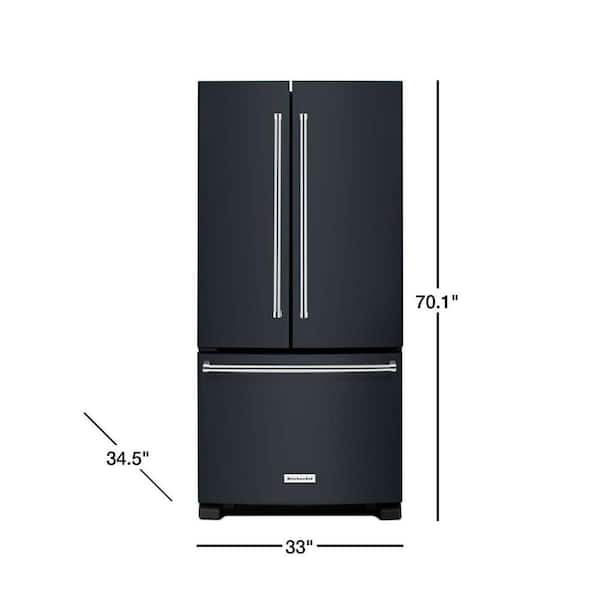 KitchenAid 22.1 cu. ft. French Door Refrigerator in Black