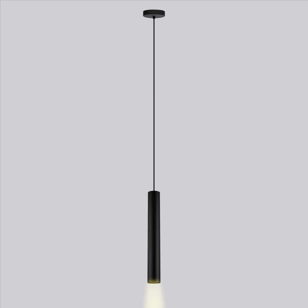 Matte Black 16" LED Indoor/Outdoor Mini Pendant Light