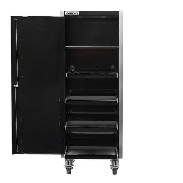 28 in. W x 25 in. D Professional Duty Side Tool Chest Locker with Casters in Black
