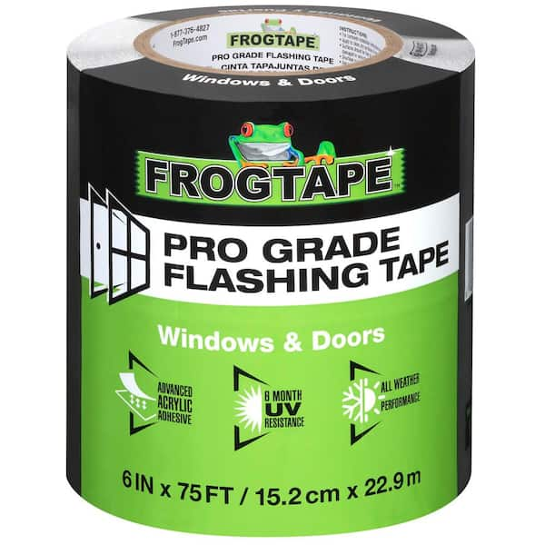 FrogTape Pro Grade 6 in. x 75 ft. Advanced Acrylic Adhesive Flashing ...