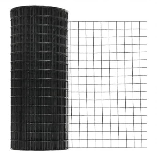 36 in. x 50 ft. Black Metal Vinyl Coated Hardware Cloth 2 in. x 3 in. Mesh, 16-Gauge, Pet Enclosures, Animal Cages