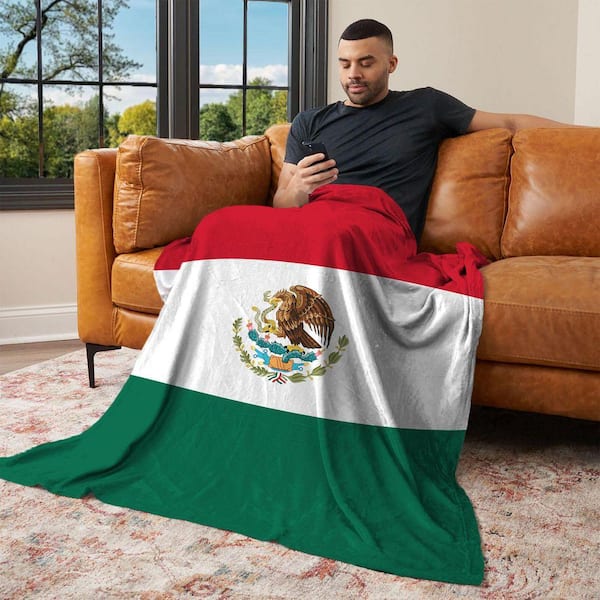 Mexico Flag Silk Touch Throw Blanket 50x60 in.