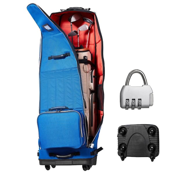 Golf Travel Bag, Heavy Duty 1200D Polyester Oxford Wear-Resistant Waterproof, Outdoors Soft-Sided Golf Travel Cover