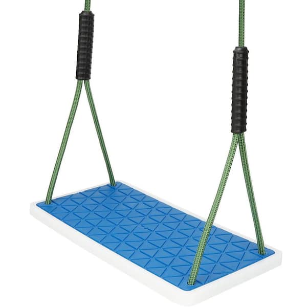 Heavy Duty Non-Slip Swing Seat with Adjustable Tree Rope for Kids Outdoor Playground Blue