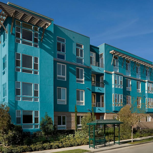 1 gal. #M480-6 Valley of Glaciers Flat Exterior Paint