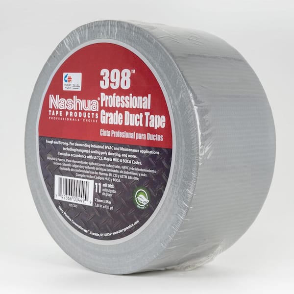 Nashua Tape 2.83 in. x 60.1 yds. 398 All-Weather Silver HVAC Duct Tape