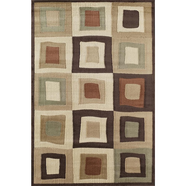 Rugs America Clary Maverick Gold 5 ft. 3 in. x 7 ft. 10 in. Rectangular Area Rug